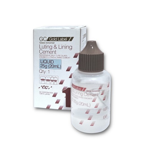 Dental gold label - label, luting